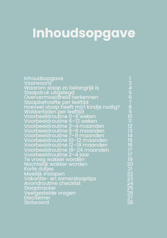 De Complete Babyslaapgids (0-4 jaar)