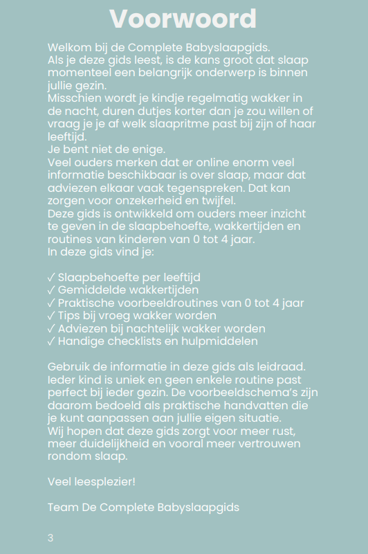 De Complete Babyslaapgids (0-4 jaar)